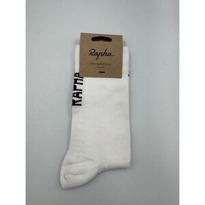 Rapha Pro Team Socks II Unisex L White Stretch Regular Fit Performance Cycling